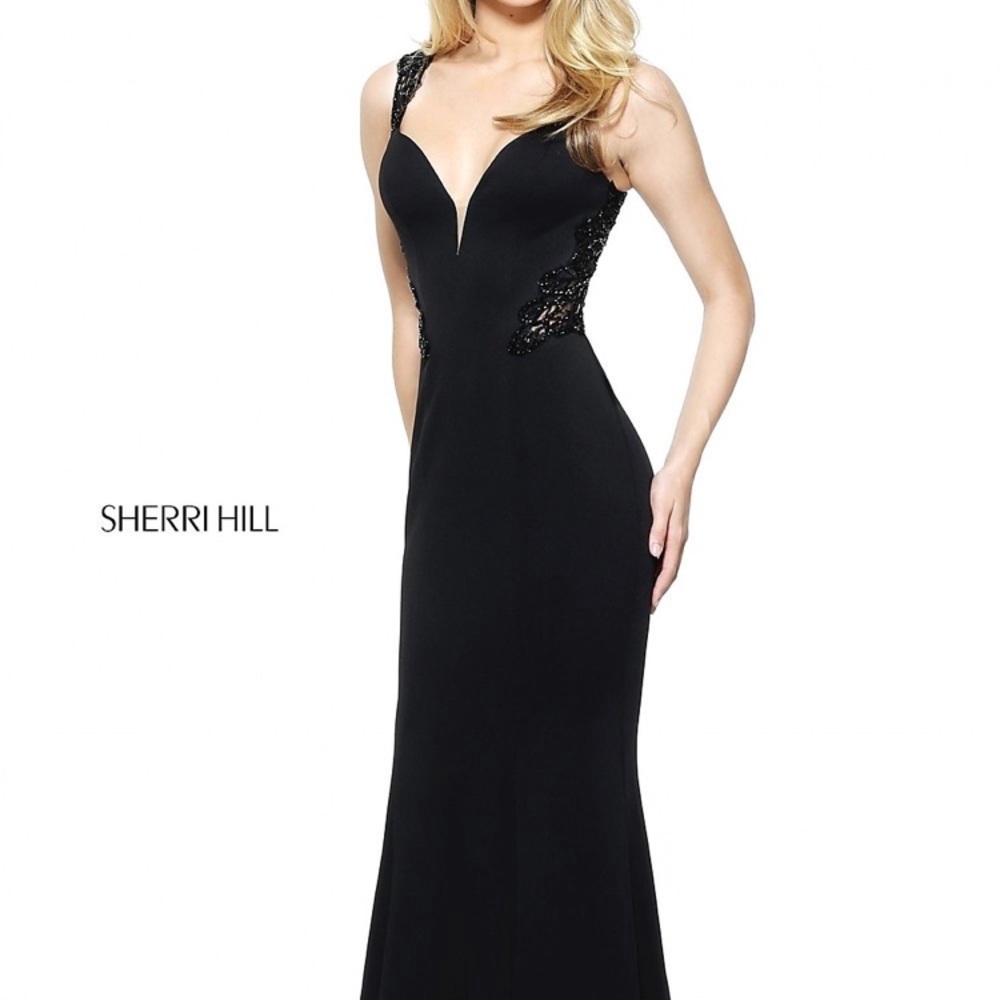 Black Sherri hill evening dress